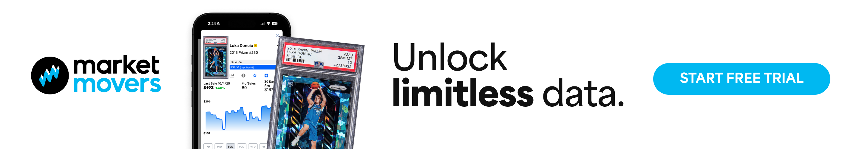 Brand logo and promotional text